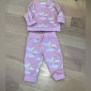 Posh Peanut Pink Sweatshirt / Sweatpants Set 3-6months